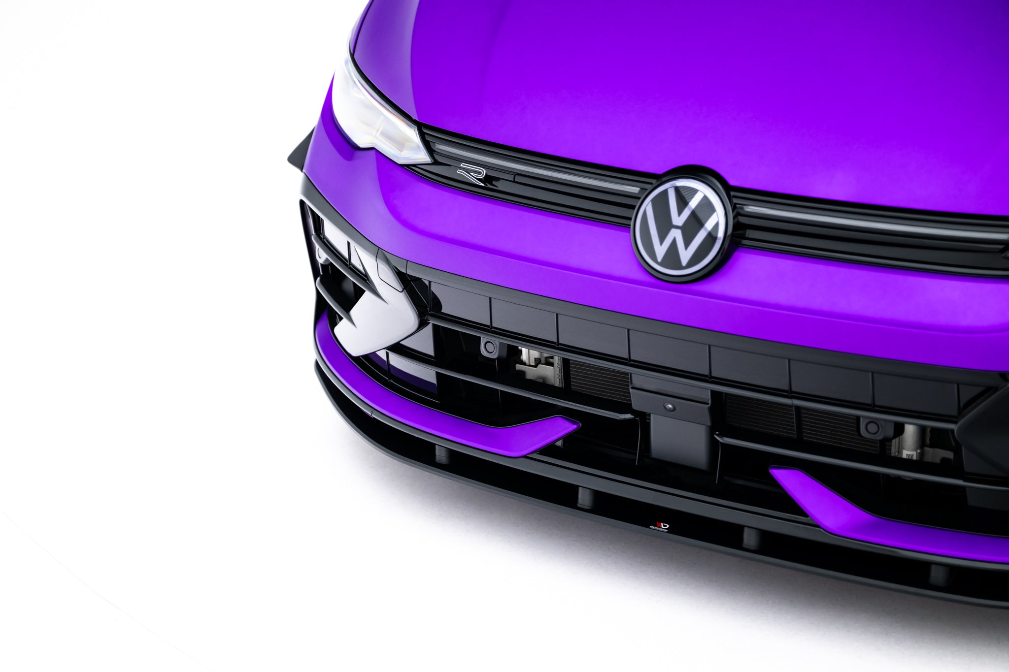 Maxton Design Street Pro Street+ Spoilerlippe Front Ansatz passend für VW Golf R Hatchback Mk8 Facelift