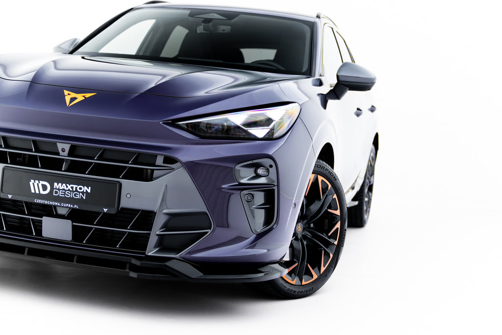Maxton Design Street+ Spoilerlippe Front Ansatz V.2 passend für Cupra Terramar Mk1 schwarz Hochglanz