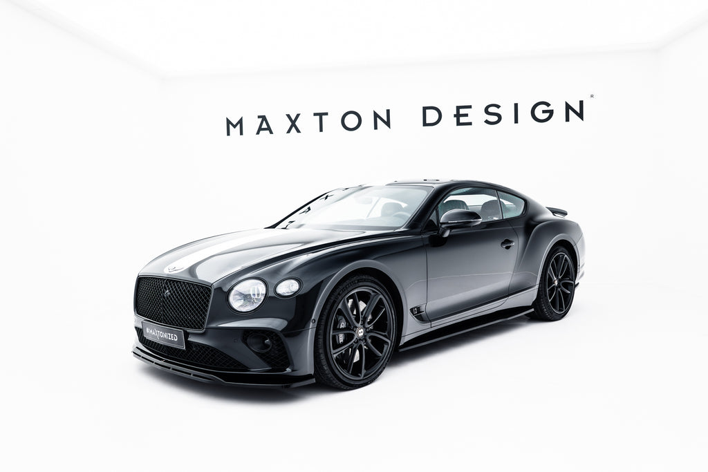 Maxton Design Street+ Seitenschweller Leisten passend für Bentley Continental GT Coupe Mk3 schwarz Hochglanz