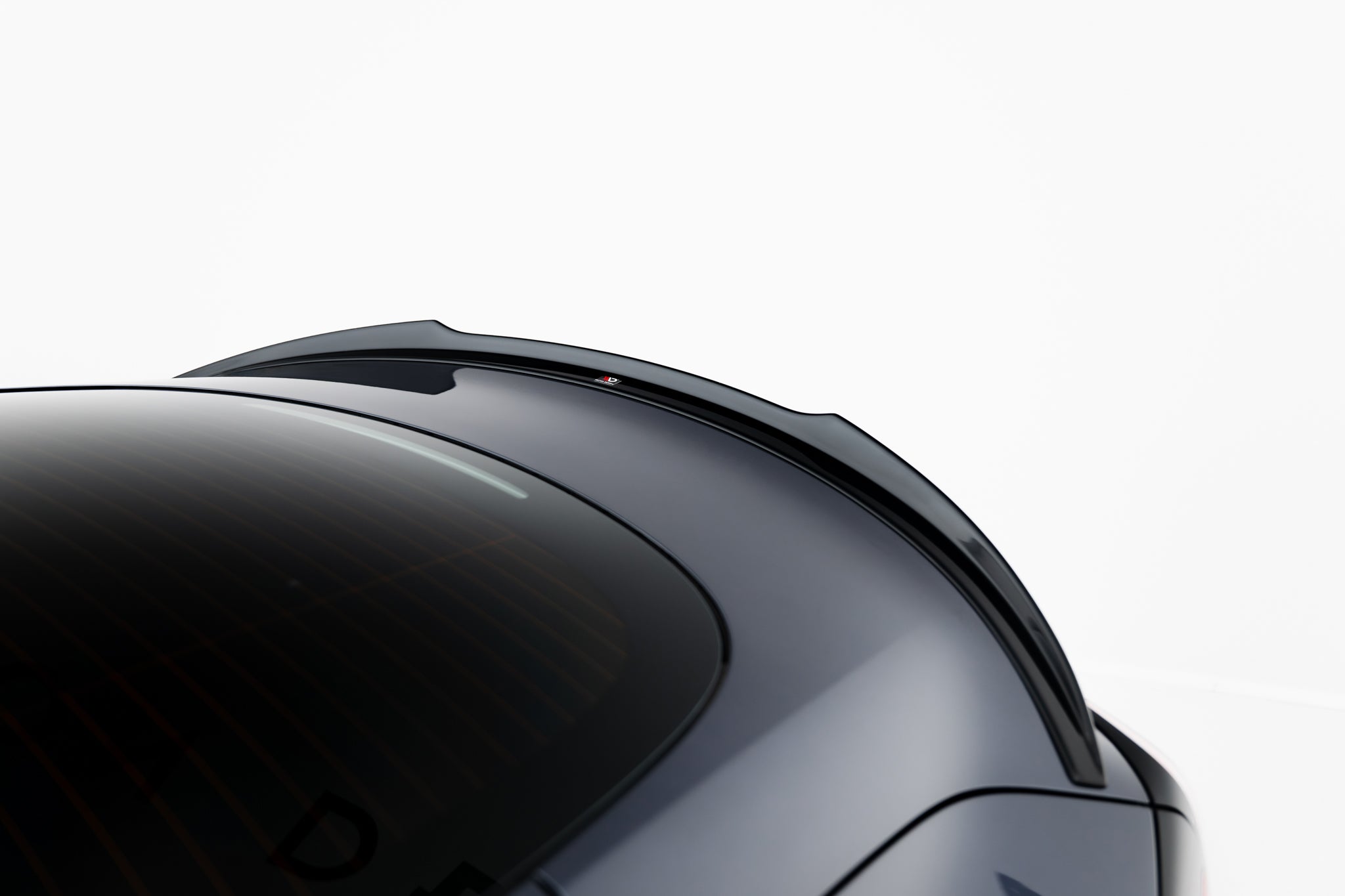 Maxton Design Spoiler CAP passend für Tesla Model 3 schwarz Hochglanz