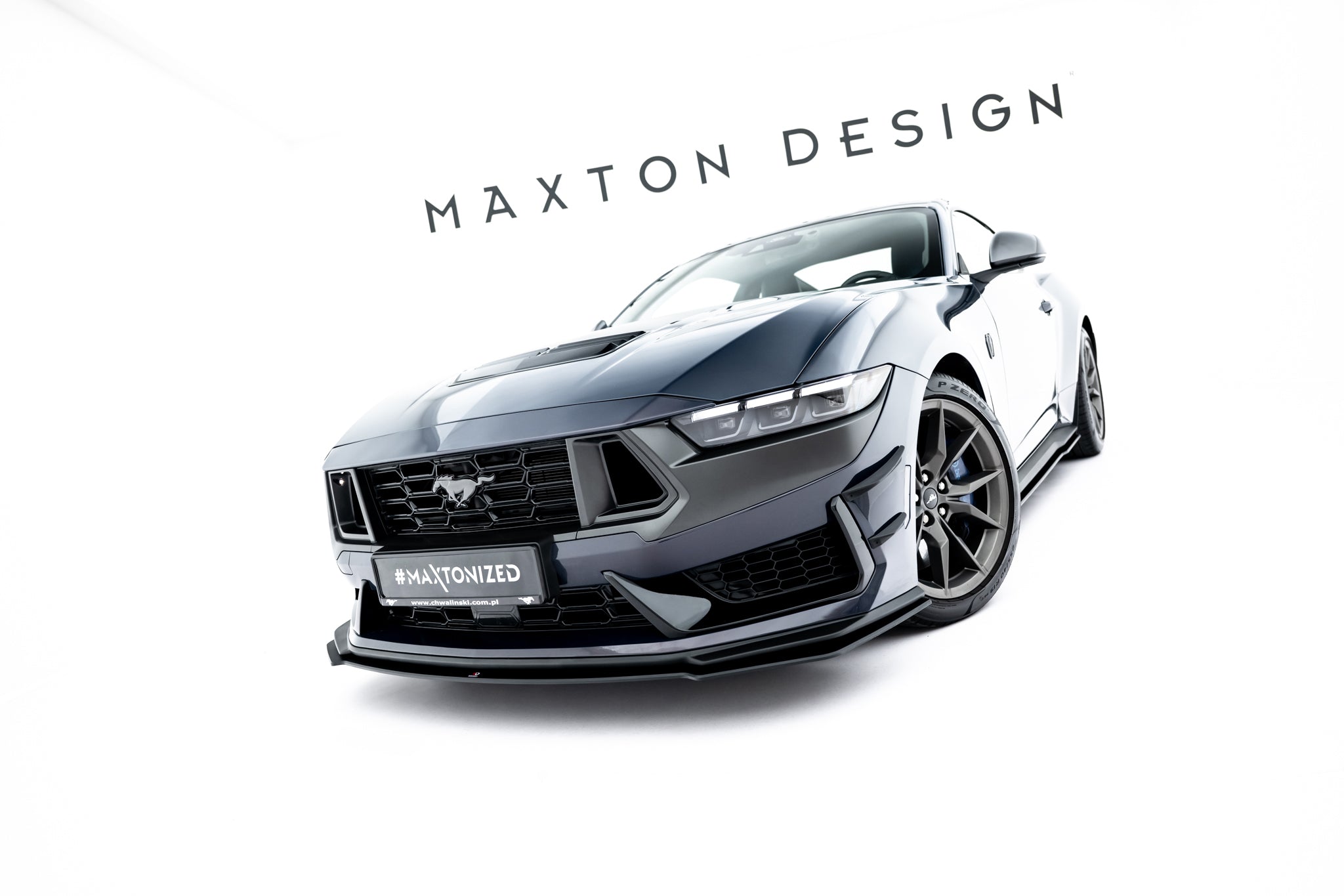 Maxton Design Street Pro Street+ Spoilerlippe Front Ansatz passend für Ford Mustang Dark Horse Mk7
