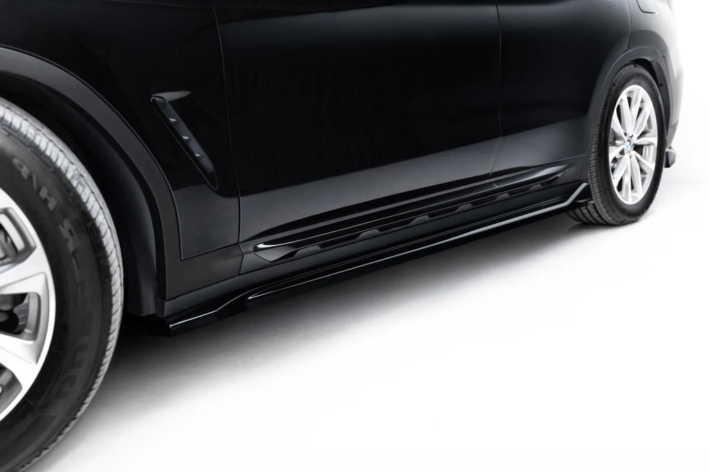 Maxton Design Seitenschweller für BMW X3 G01 [2017-2021] | Schwarz Hochglanz | ABS-Kunststoff