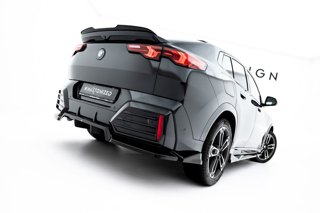 Maxton Design Spoiler CAP passend für BMW X2 M-Paket / iX2 U10 schwarz Hochglanz