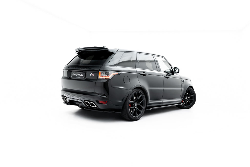 Maxton Design Heck Ansatz Flaps Diffusor passend für Land Rover Range Rover SVR Mk2 Facelift schwarz Hochglanz