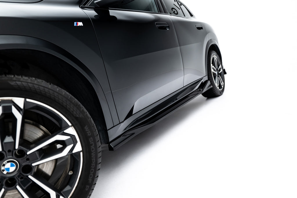 Maxton Design Street+ Seitenschweller Leisten passend für BMW X2 M35i U10 schwarz Hochglanz