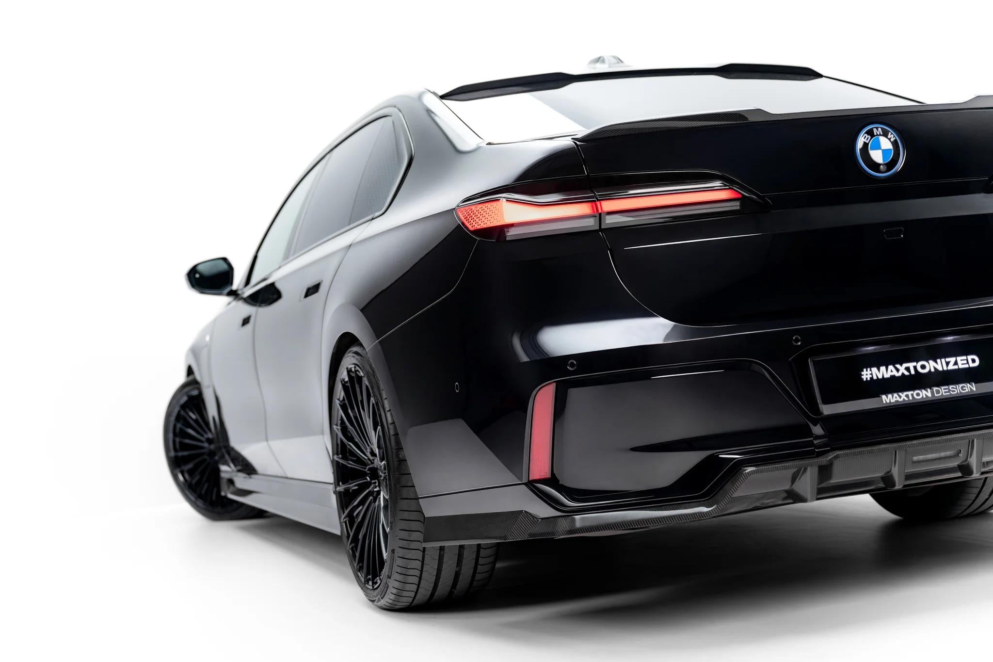Maxton Design Prepreg Carbon Fiber Rear Splitter (mit Einem Vertikalem Balken) Bmw 7 M-Paket / I7 M-Paket G70