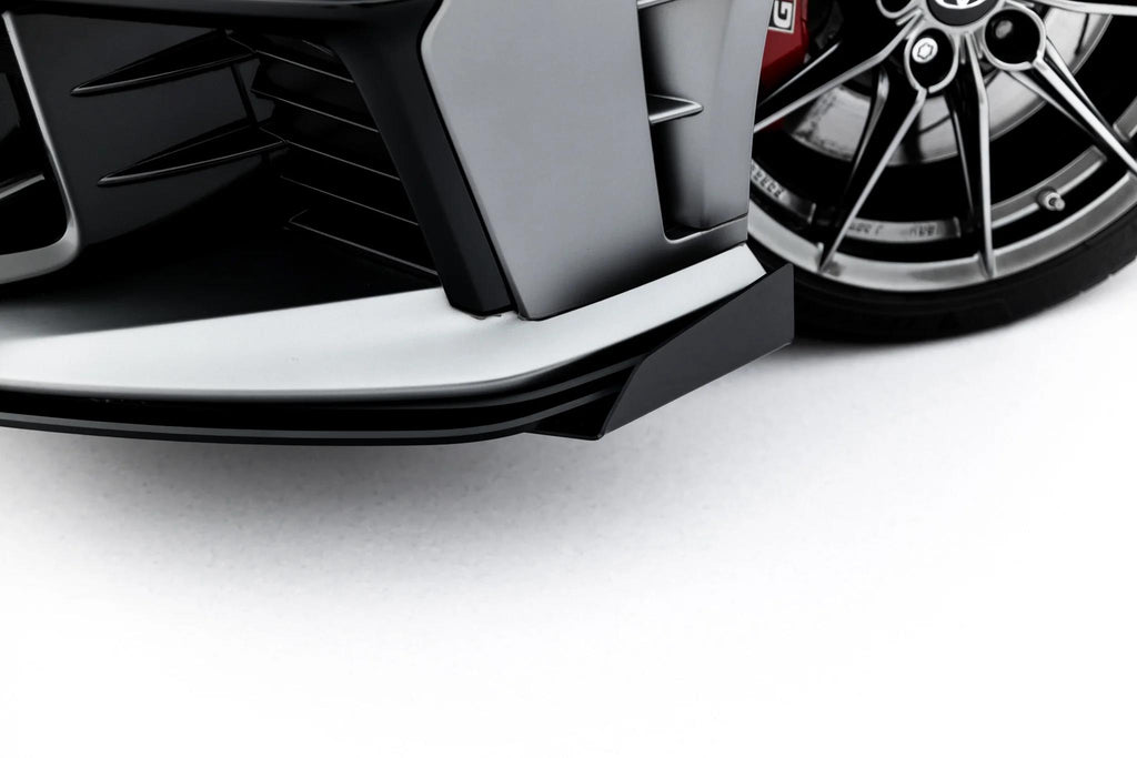 Maxton Design Front Stoßstange Flaps passend für Flaps Toyota GR Yaris Mk4 Facelift schwarz Hochglanz