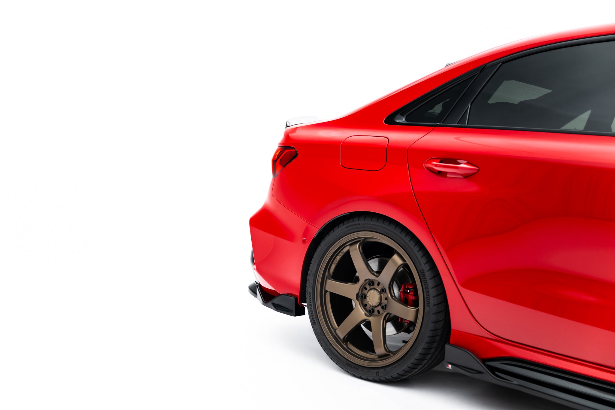 Maxton Design Street+ Mittlerer Diffusor RACE V.2 passend für Audi RS3 Limousine 8Y Facelift schwarz Hochglanz