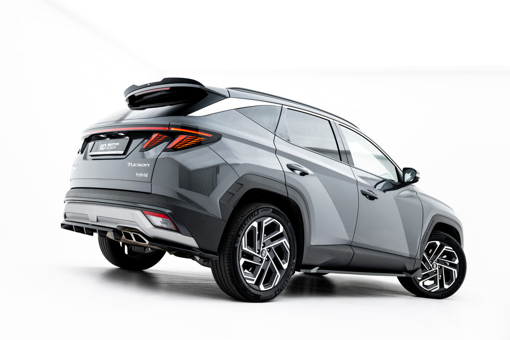 Maxton Design Street+ Seitenschweller Leisten passend für Hyundai Tucson Mk4 Facelift schwarz Hochglanz