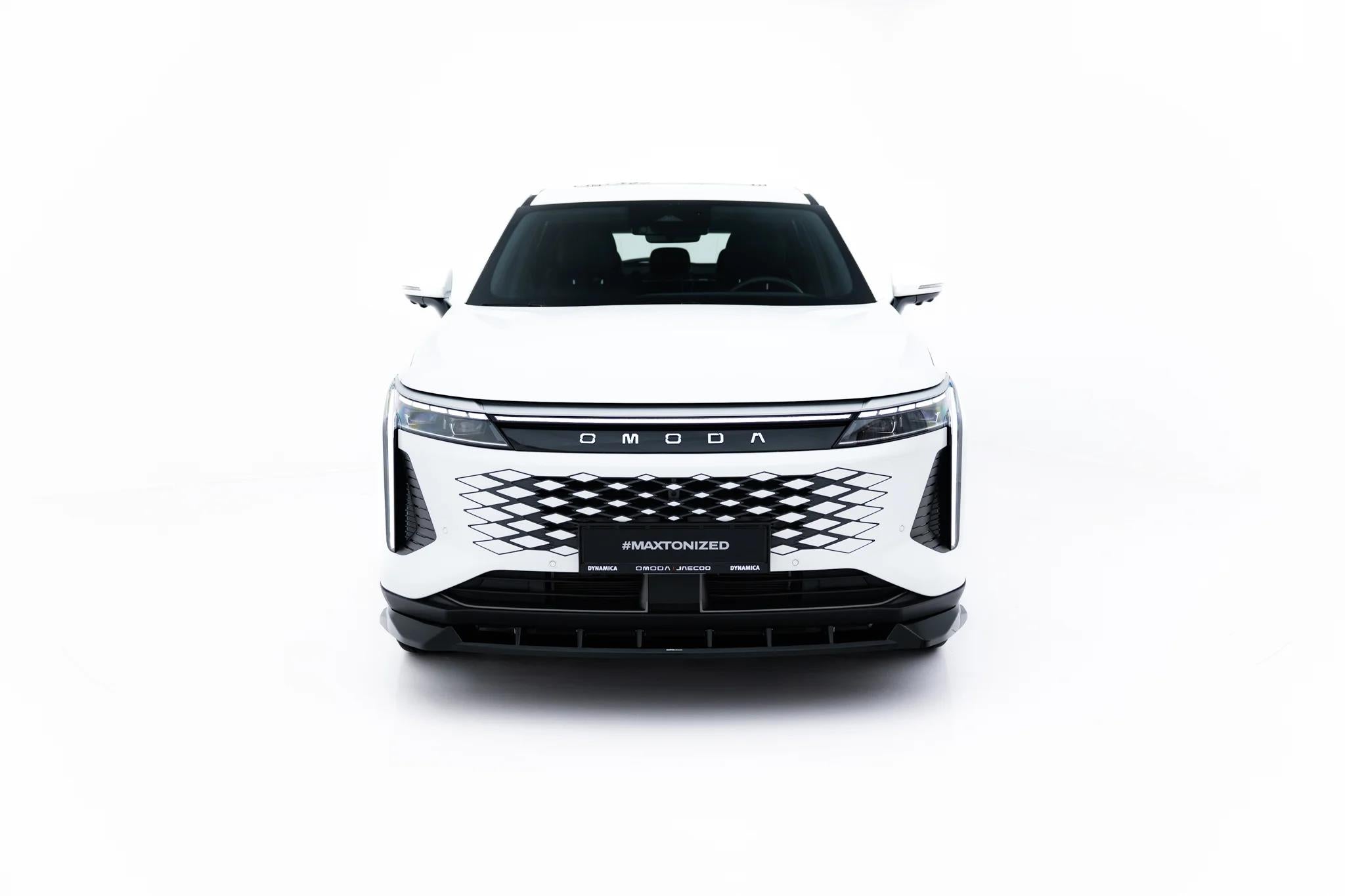 Maxton Design Street+ Spoilerlippe Front Ansatz passend für Omoda 9 Mk1 schwarz Hochglanz