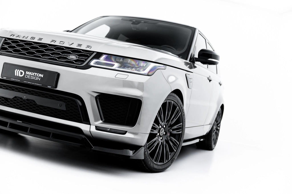 Maxton Design Street+ Spoilerlippe Front Ansatz passend für Land Rover Range Rover Sport Mk2 Facelift schwarz Hochglanz