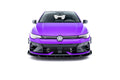 Maxton Design Street+ Spoilerlippe Front Ansatz V.3 + Flaps passend für VW Golf R Hatchback / Variant Mk8 Facelift