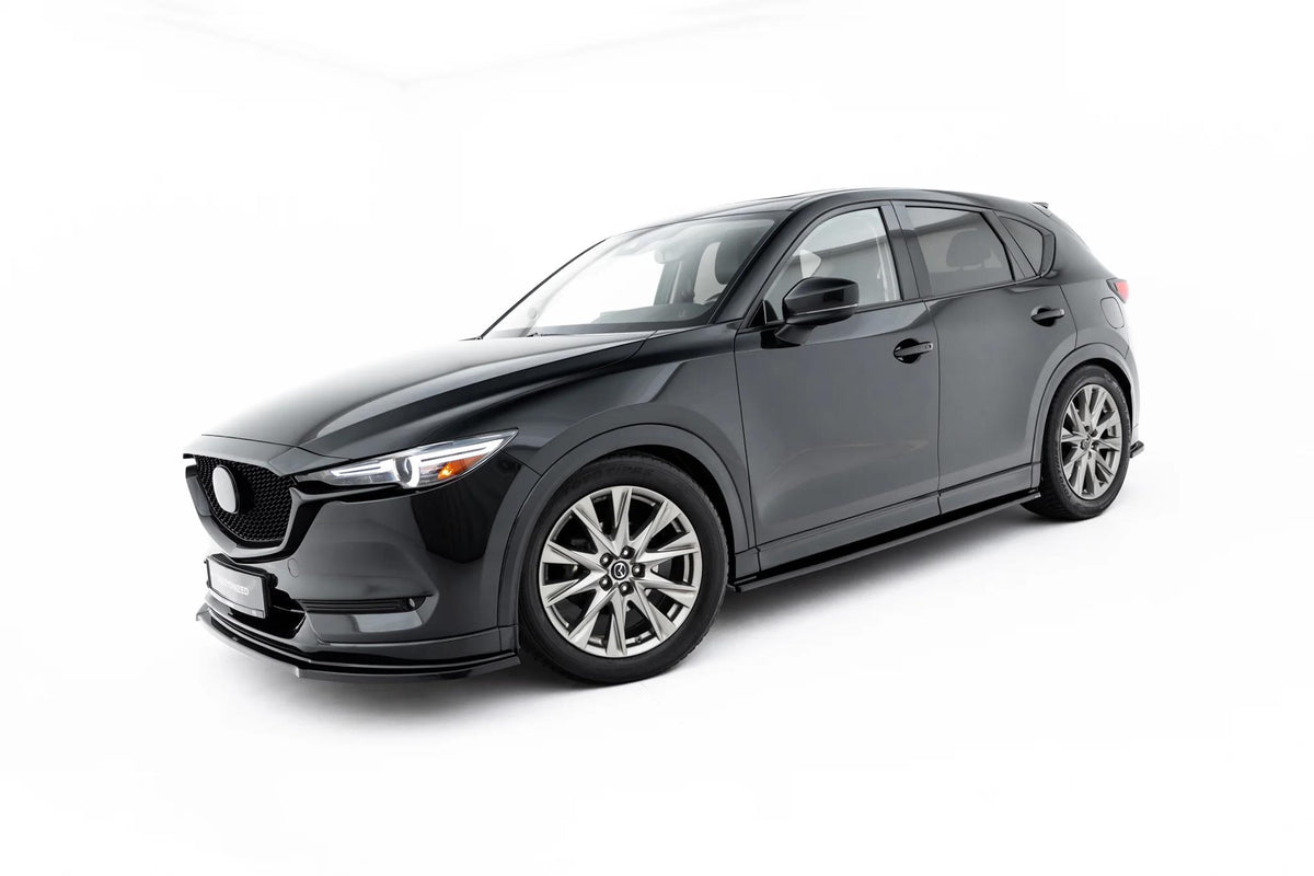 Maxton Design Seitenschweller für Mazda CX-5 Mk2 Facelift [2021-2025] | Schwarz Hochglanz | ABS-Kunststoff