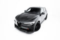 Maxton Design Street+ Spoilerlippe Front Ansatz V.3 passend für Alfa Romeo Stelvio Mk1 schwarz Hochglanz