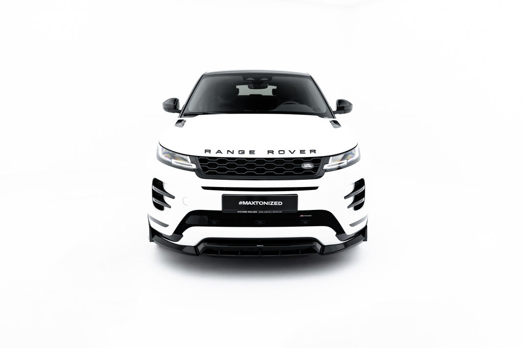 Maxton Design Street+ Spoilerlippe Front Ansatz passend für Land Rover Range Rover Evoque Dynamic Mk2 schwarz Hochglanz