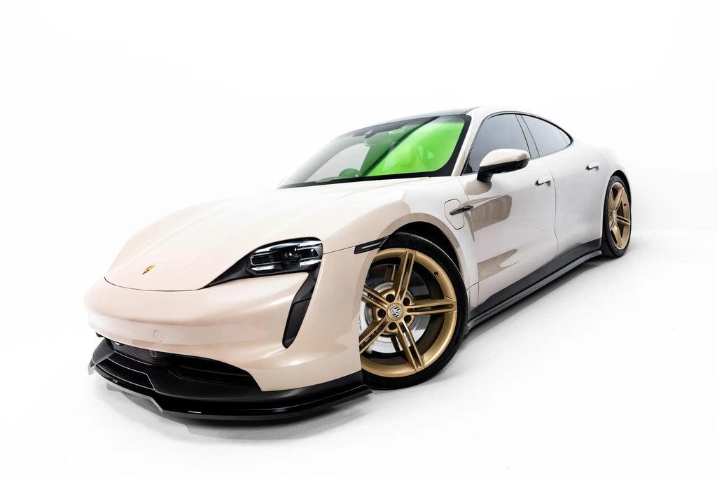Maxton Design Street+ Seitenschweller Leisten Passend für Porsche Taycan / Taycan 4 / Taycan 4S / Taycan Gts Mk1 Schwarz Hochglanz