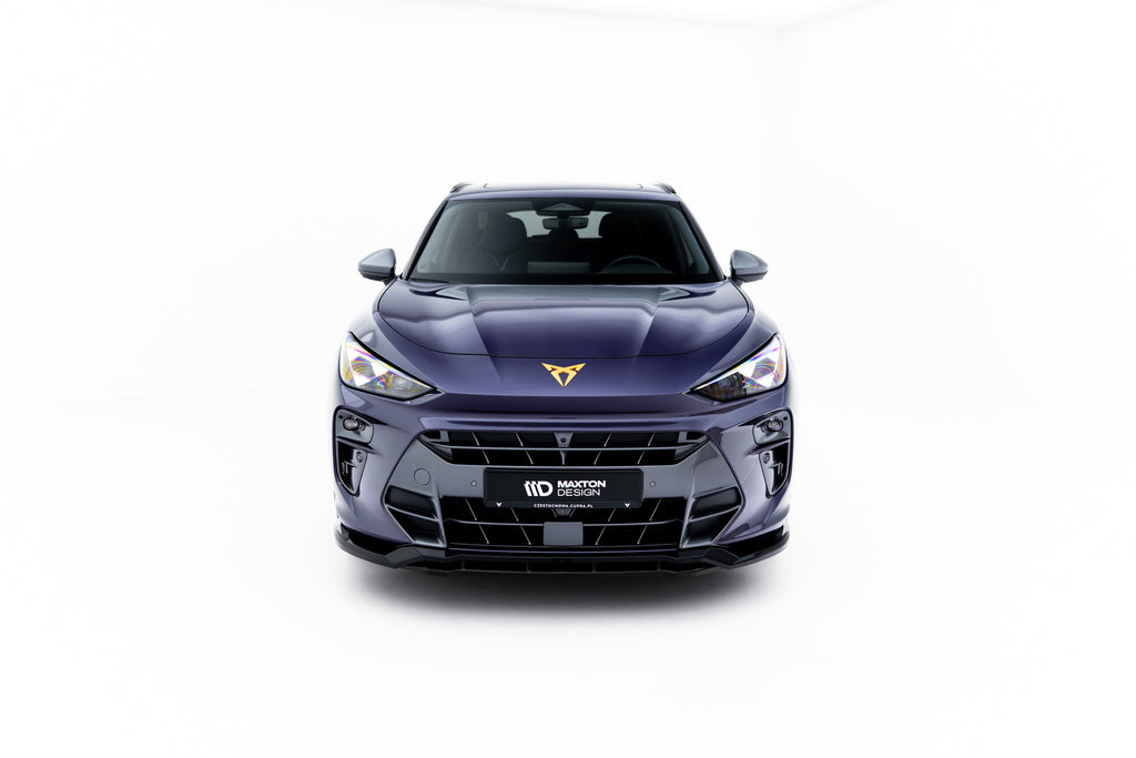 Maxton Design Street+ Spoilerlippe Front Ansatz V.2 passend für Cupra Terramar Mk1 schwarz Hochglanz