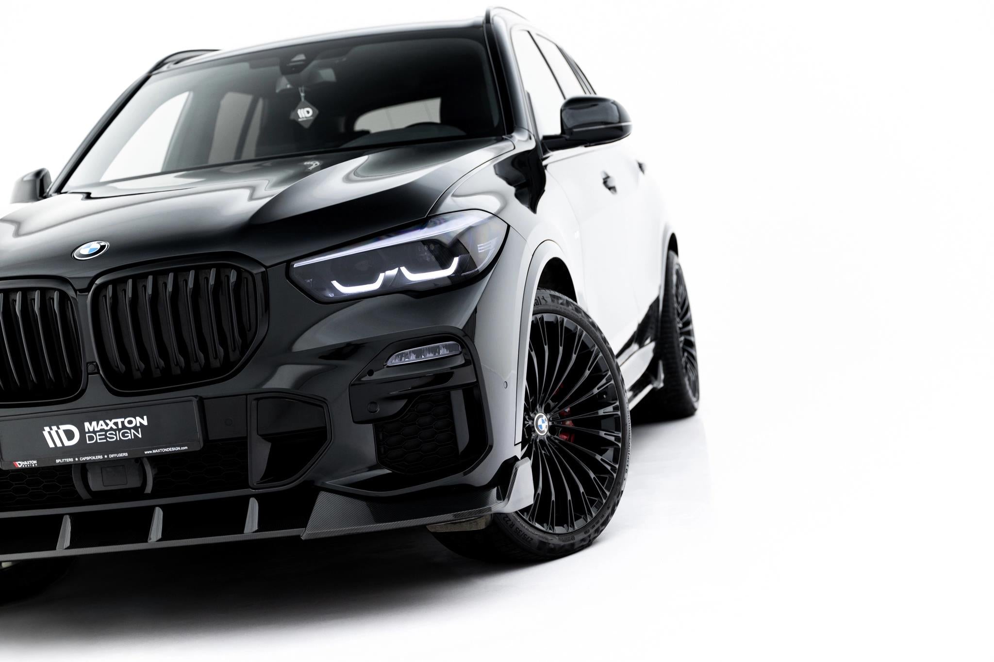 Maxton Design Prepreg Carbon Fiber Street+ Spoilerlippe Front Ansatz passend für BMW X5 M-Paket G05