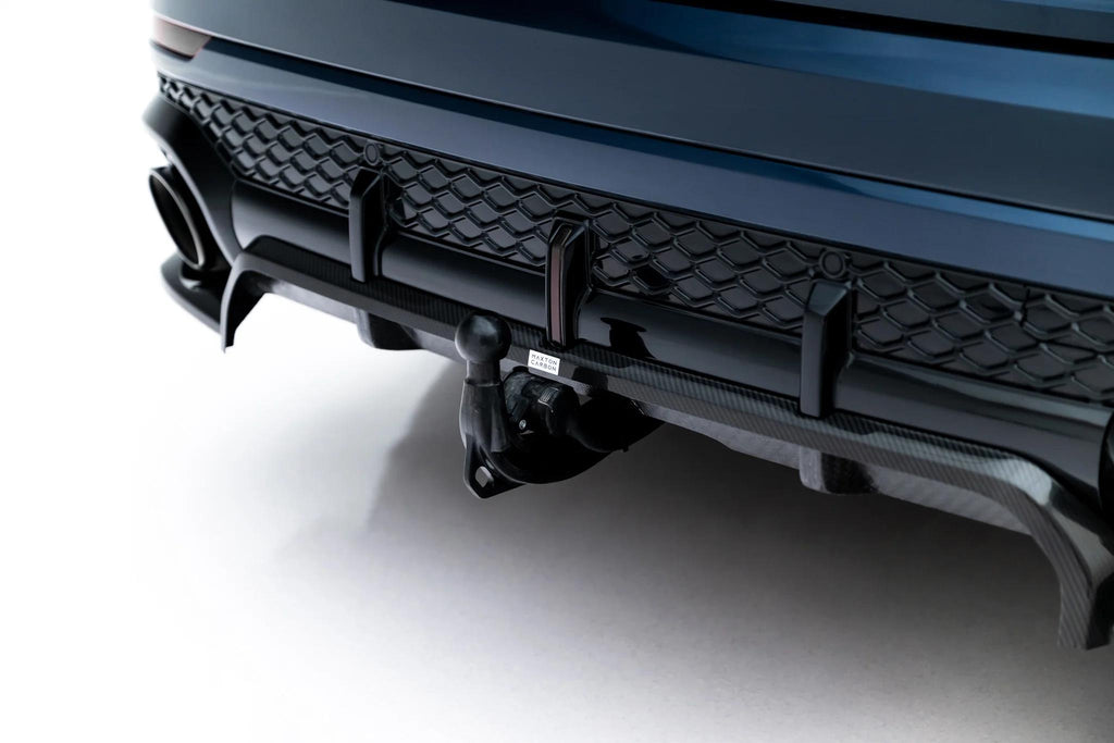 Maxton Design Prepreg Carbon Fiber Rear Splitter (mit einem vertikalem balken) Audi RSQ8 Mk1 Facelift für Audi Q8