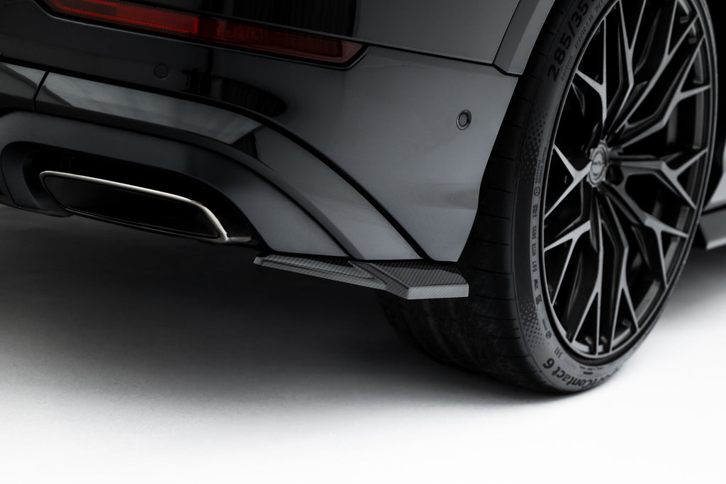 Maxton Design Prepreg Carbon Fiber Heck Ansatz Flaps Diffusor passend für Audi SQ8 / Q8 S-Line Mk1 Facelift