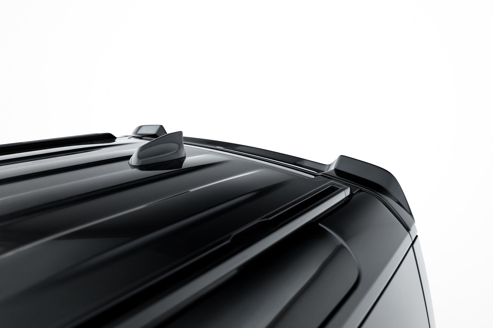 Maxton Design Spoiler CAP passend für Land Rover Defender Mk4 schwarz Hochglanz