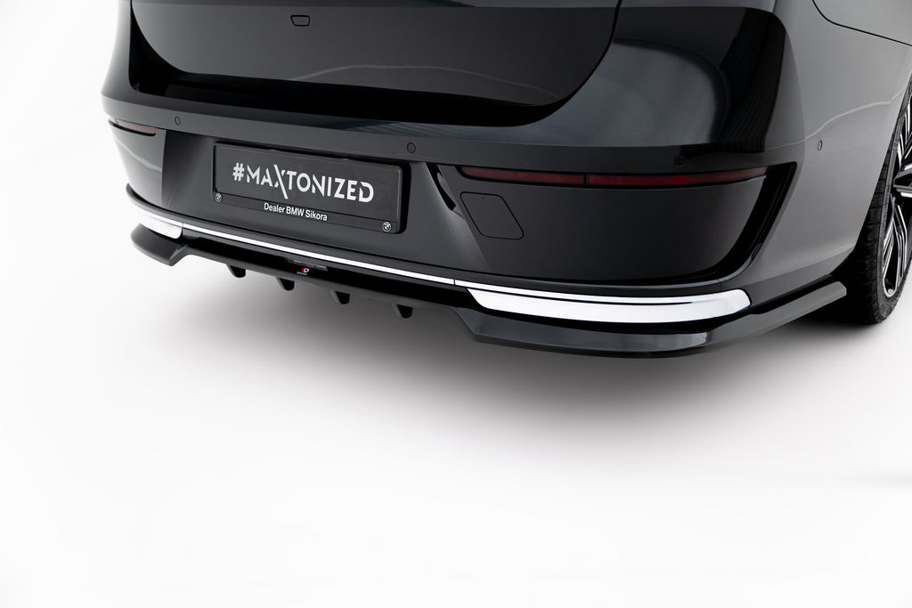 Maxton Design Street+ Mittlerer Diffusor RACE passend für BMW 7 G70 schwarz Hochglanz