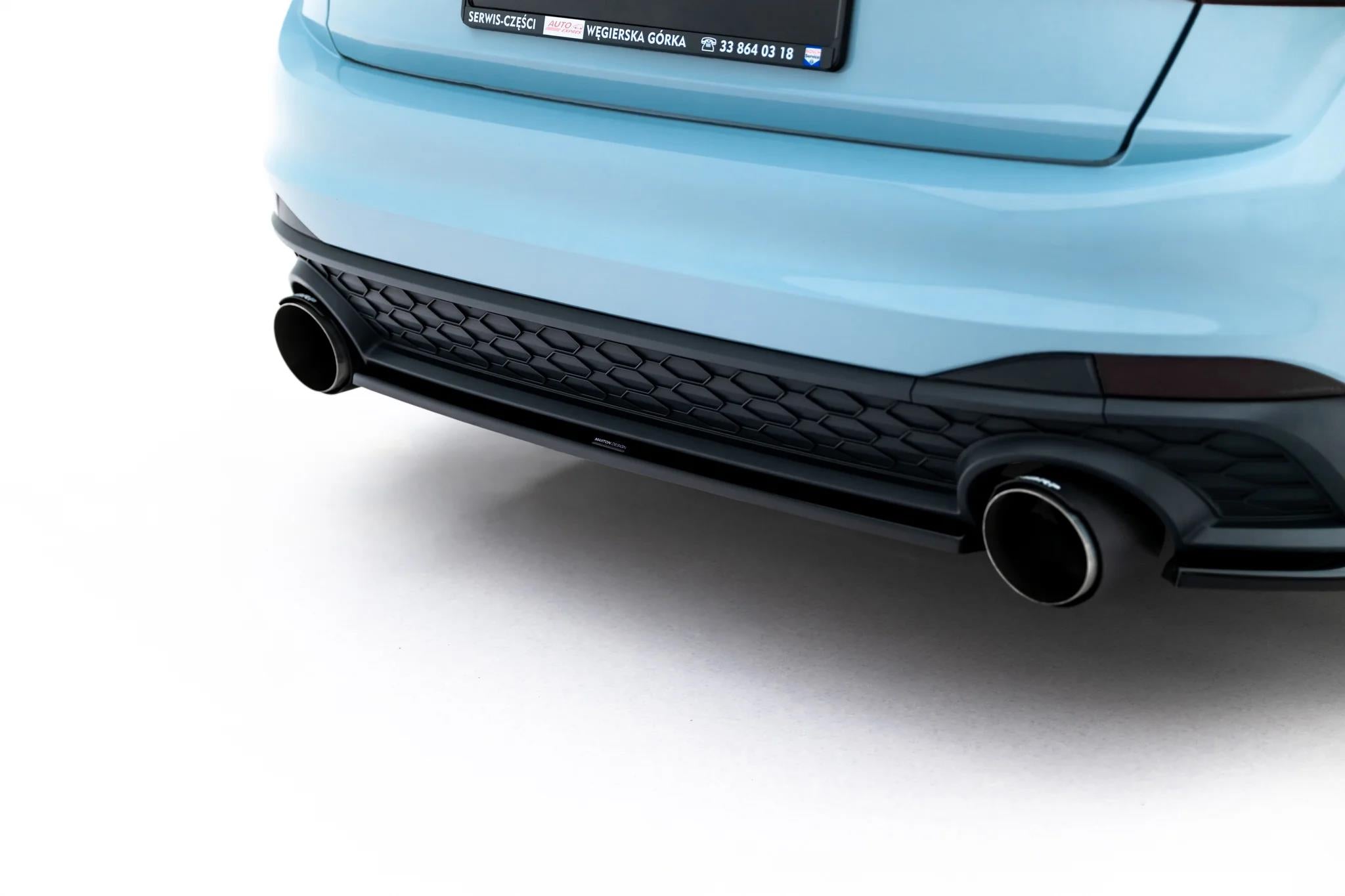 Maxton Design Heckansatz VW Jetta GLI Mk7 Facelift 2 schwarz Hochglanz für Volkswagen Jetta Mk7 Facelift 2