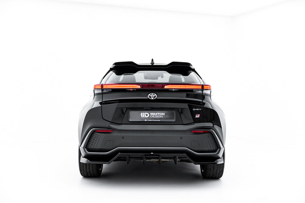 Maxton Design Spoiler CAP passend für Toyota C-HR Mk2 schwarz Hochglanz