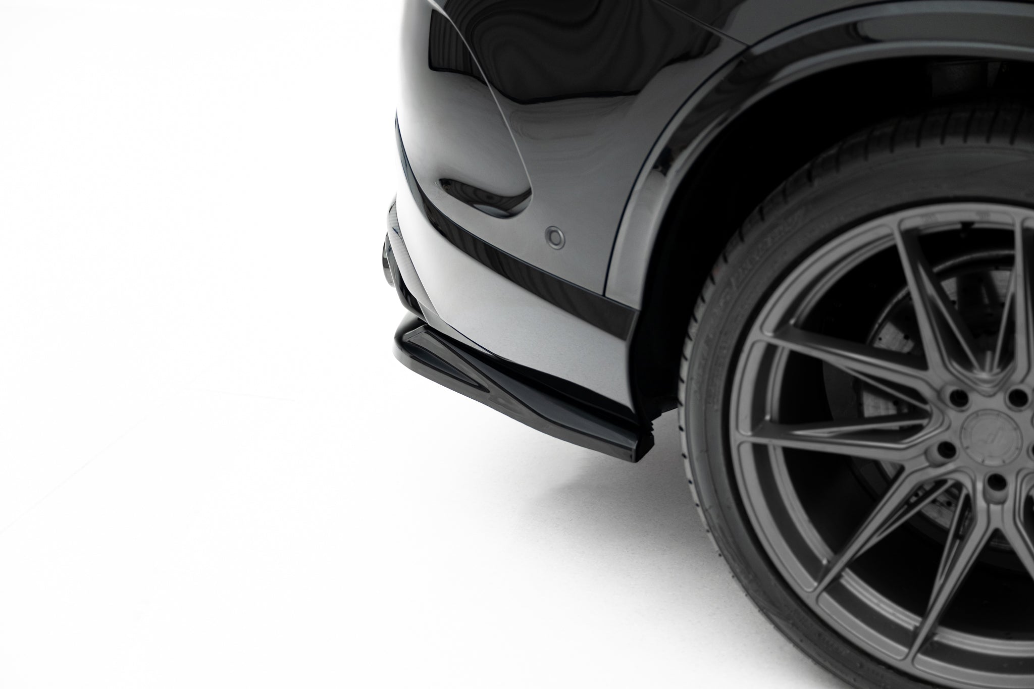 Maxton Design Street+ Mittlerer Diffusor RACE passend für Mercedes-AMG GLC 43 X254 schwarz Hochglanz