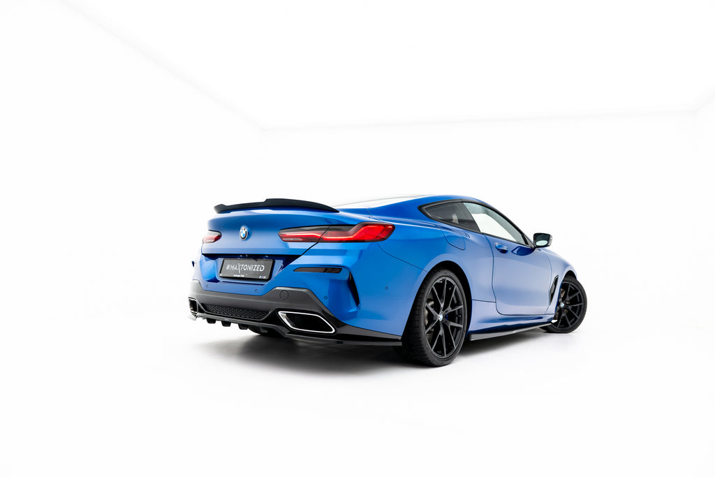 Maxton Design Street+ Mittlerer Diffusor RACE passend für BMW 8 Coupe M-Paket G15 schwarz Hochglanz