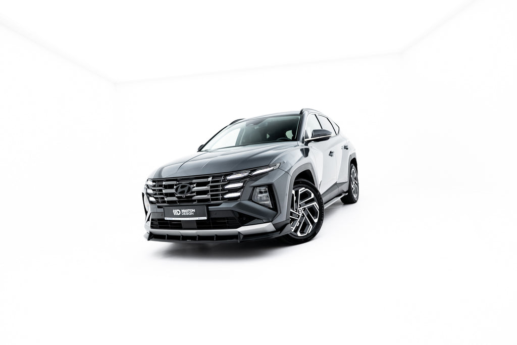 Maxton Design Street+ Spoilerlippe Front Ansatz passend für Hyundai Tucson Mk4 Facelift schwarz Hochglanz