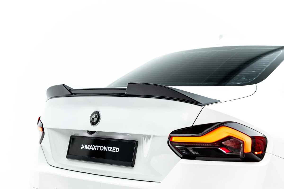 Maxton Design Heckspoiler Lippe 3D für BMW 2 Coupe G42 / M2 G87 [2021-] | Schwarz Hochglanz | ABS-Kunststoff | mit TTG (eintragungsfrei)
