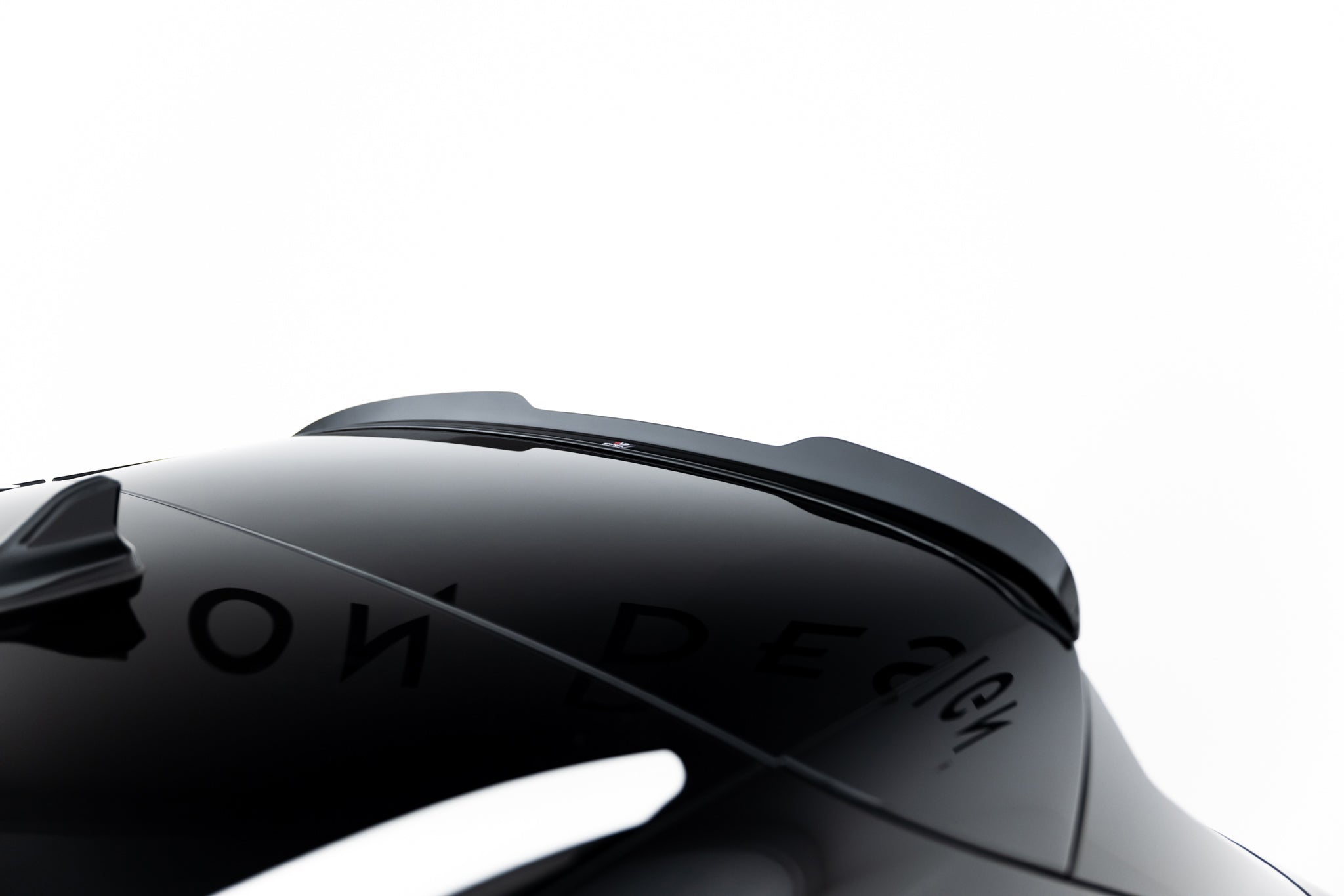 Maxton Design Spoiler CAP passend für VW Tiguan Mk3 schwarz Hochglanz