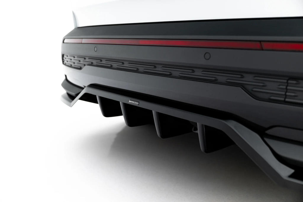 Maxton Design Street+ Mittlerer Diffusor Race Passend für Skoda Elroq RS Mk1 Schwarz Hochglanz