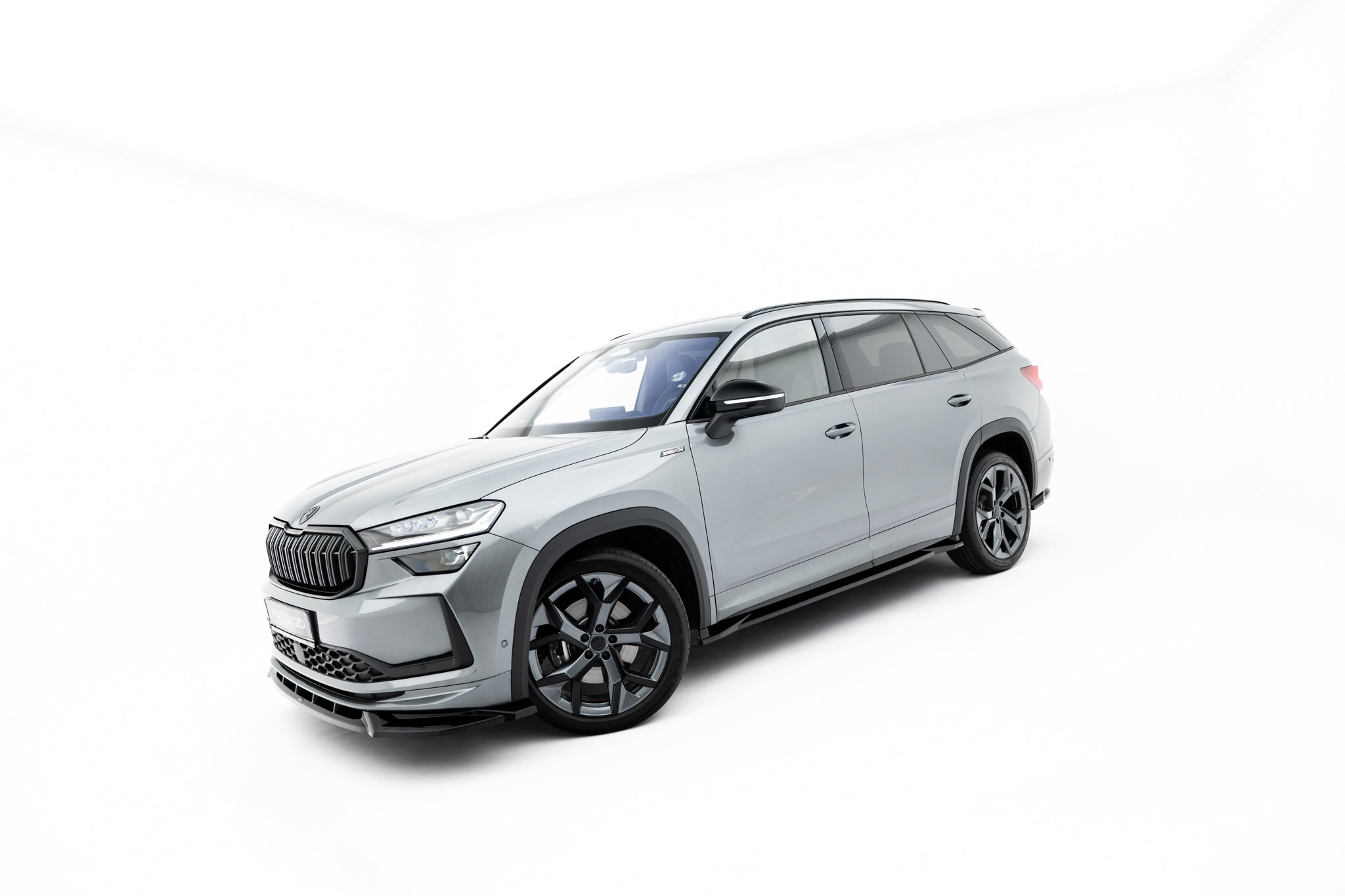 Maxton Design Street+ Seitenschweller Leisten passend für Skoda Kodiaq RS Mk2 schwarz Hochglanz