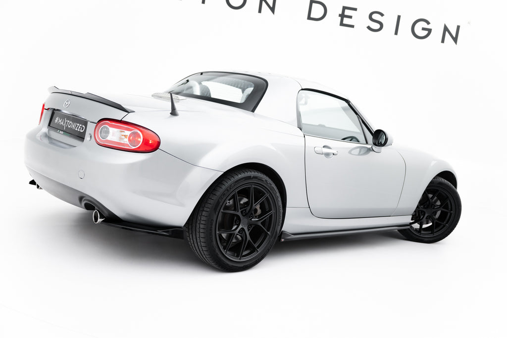 Maxton Design Street+ Seitenschweller Leisten passend für Mazda MX-5 Mk3 (NC) Facelift schwarz Hochglanz