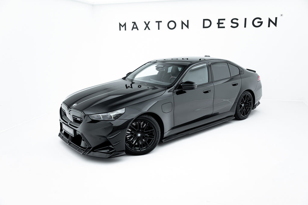 Maxton Design Street+ Seitenschweller Leisten passend für BMW M5 Limousine / Touring G90 schwarz Hochglanz
