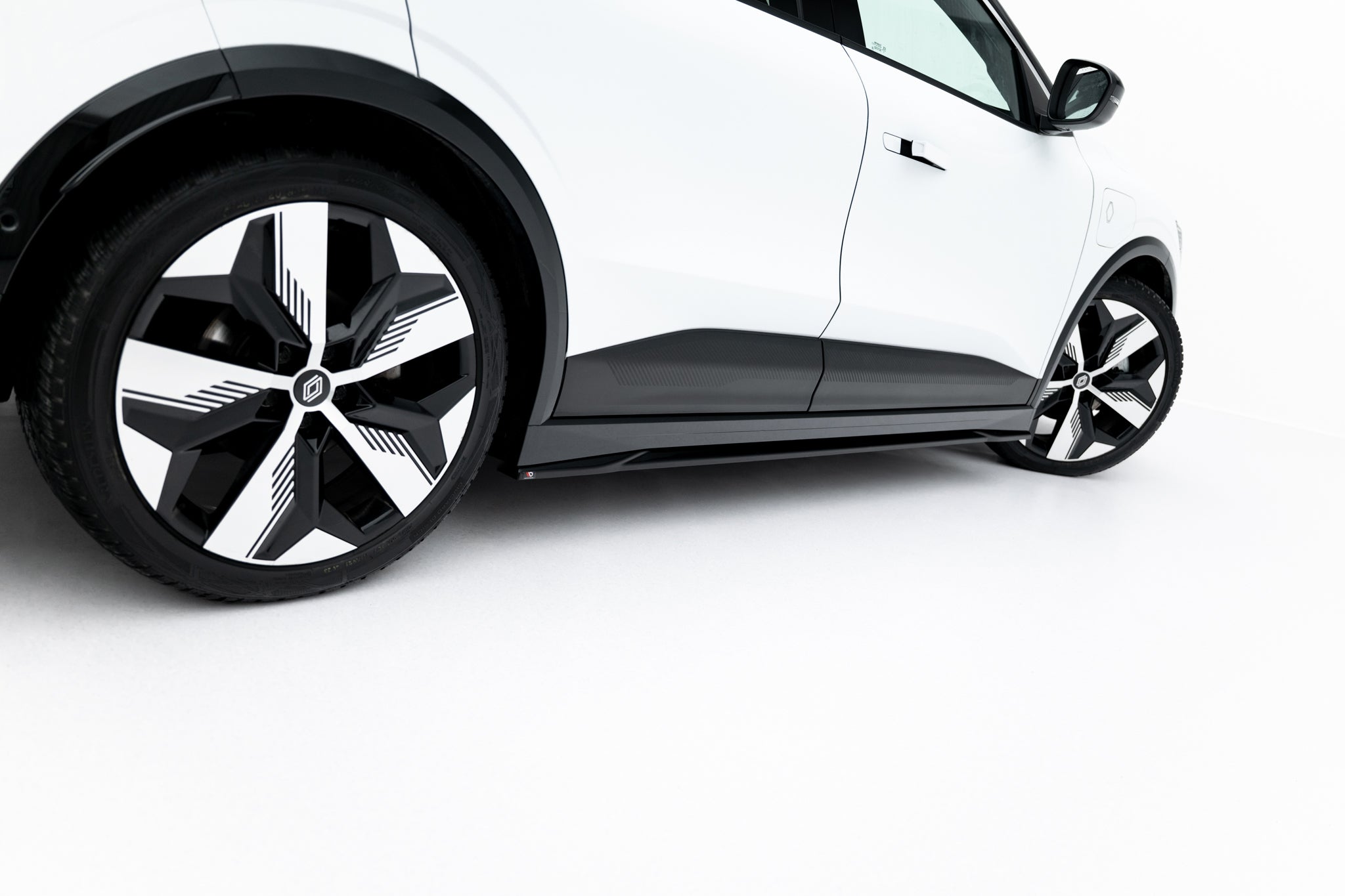 Maxton Design Street+ Seitenschweller Leisten passend für Renault Megane E-Tech Electric Mk1 schwarz Hochglanz
