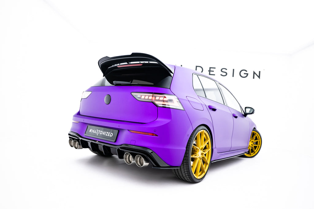 Maxton Design Street Pro Heck Ansatz Flaps Diffusor V.2 passend für VW Golf R Hatchback Mk8 / Mk8 Facelift