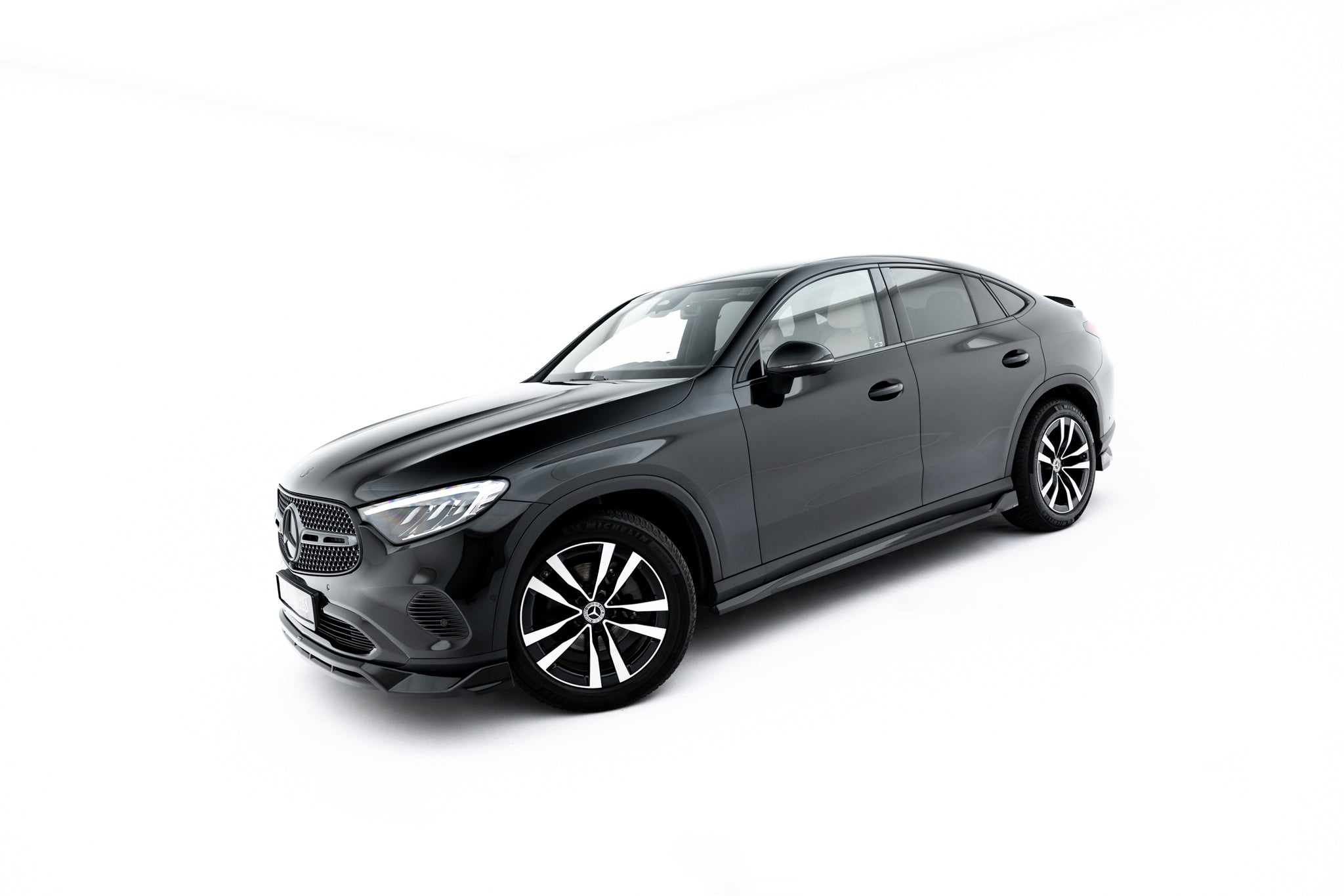 Maxton Design Street+ Seitenschweller Leisten passend für Mercedes-Benz GLC Coupe C254 schwarz Hochglanz
