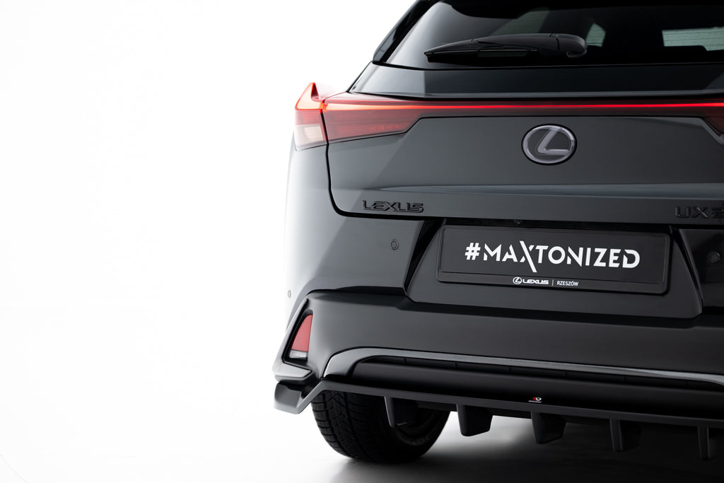 Maxton Design Street+ Mittlerer Diffusor RACE passend für Lexus UX F-Sport Mk1 schwarz Hochglanz