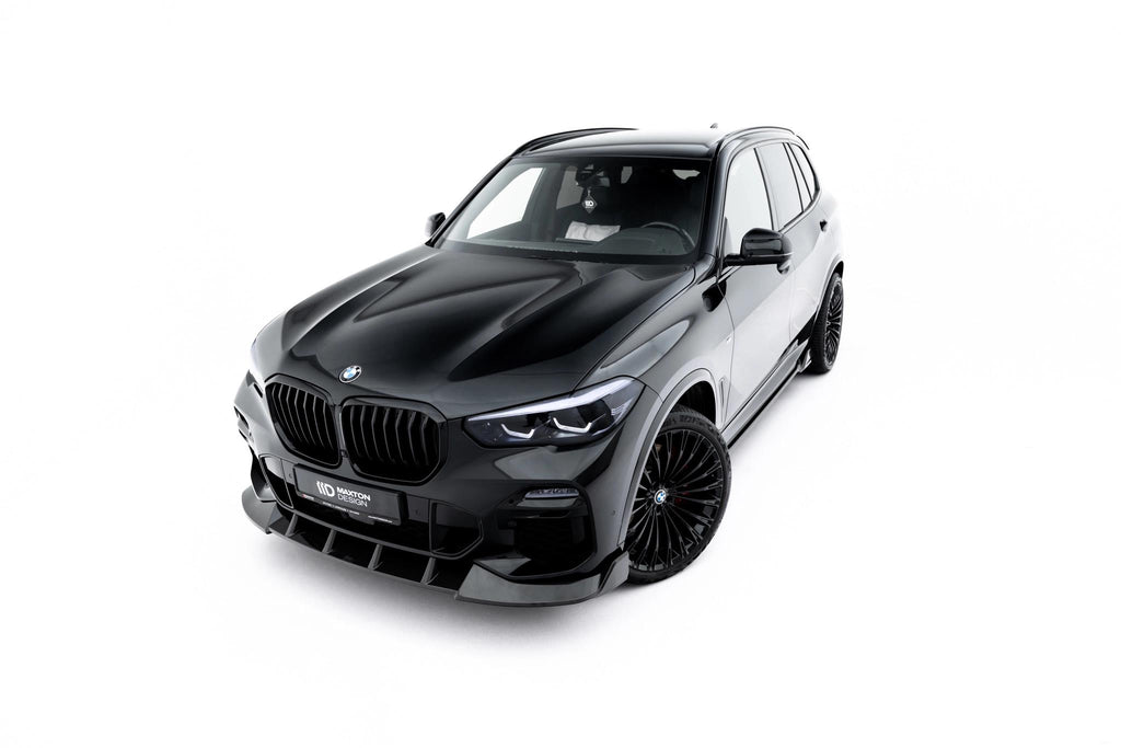 Maxton Design Prepreg Carbon Fiber Street+ Spoilerlippe Front Ansatz passend für BMW X5 M-Paket G05