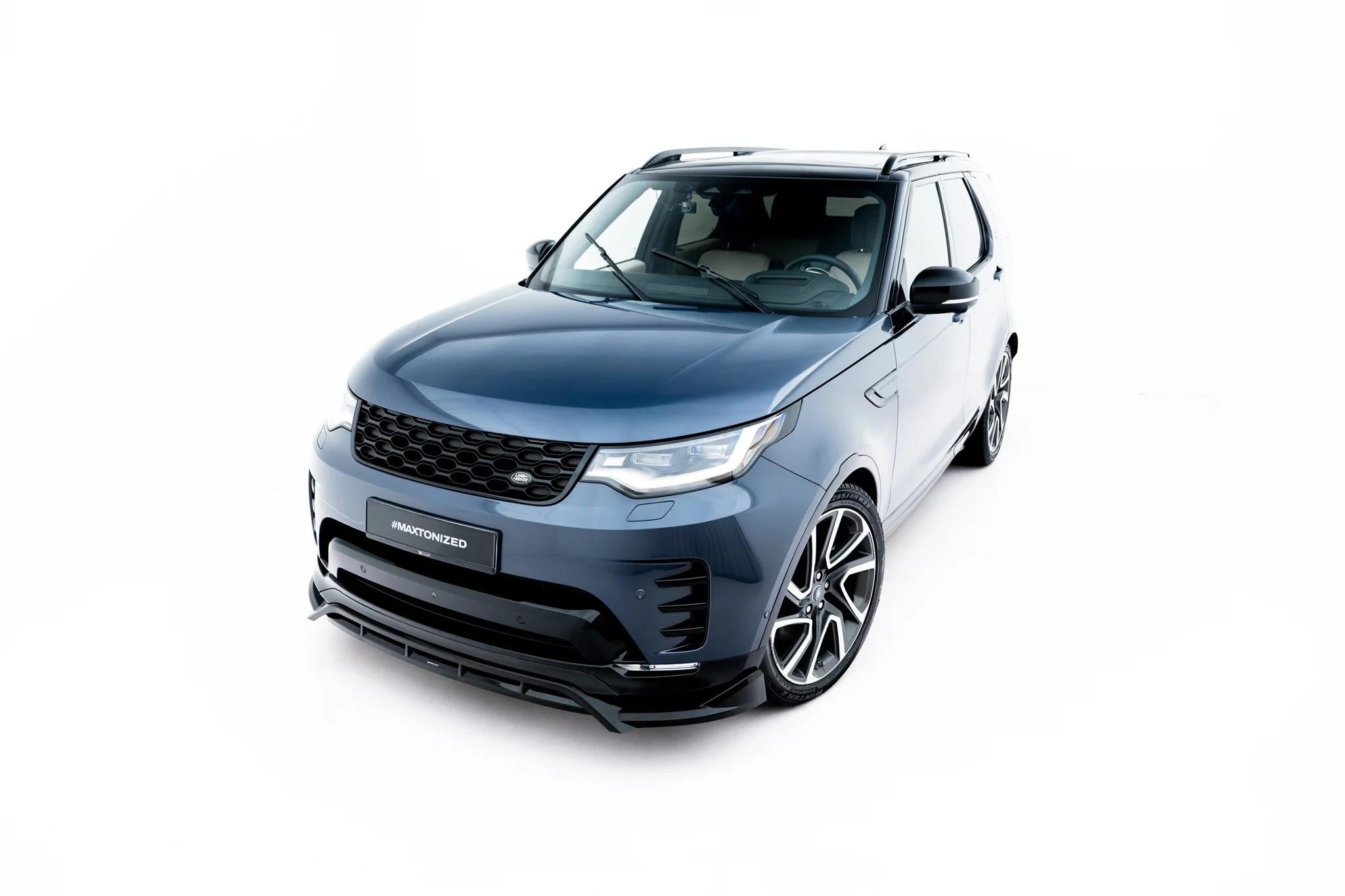 Maxton Design Street+ Spoilerlippe Front Ansatz Passend für Land Rover Discovery Hse Mk5 Facelift Schwarz Hochglanz