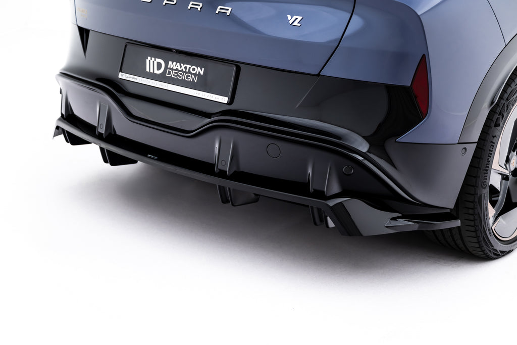 Maxton Design Street+ Mittlerer Diffusor RACE passend für Cupra Tavascan Mk1 schwarz Hochglanz