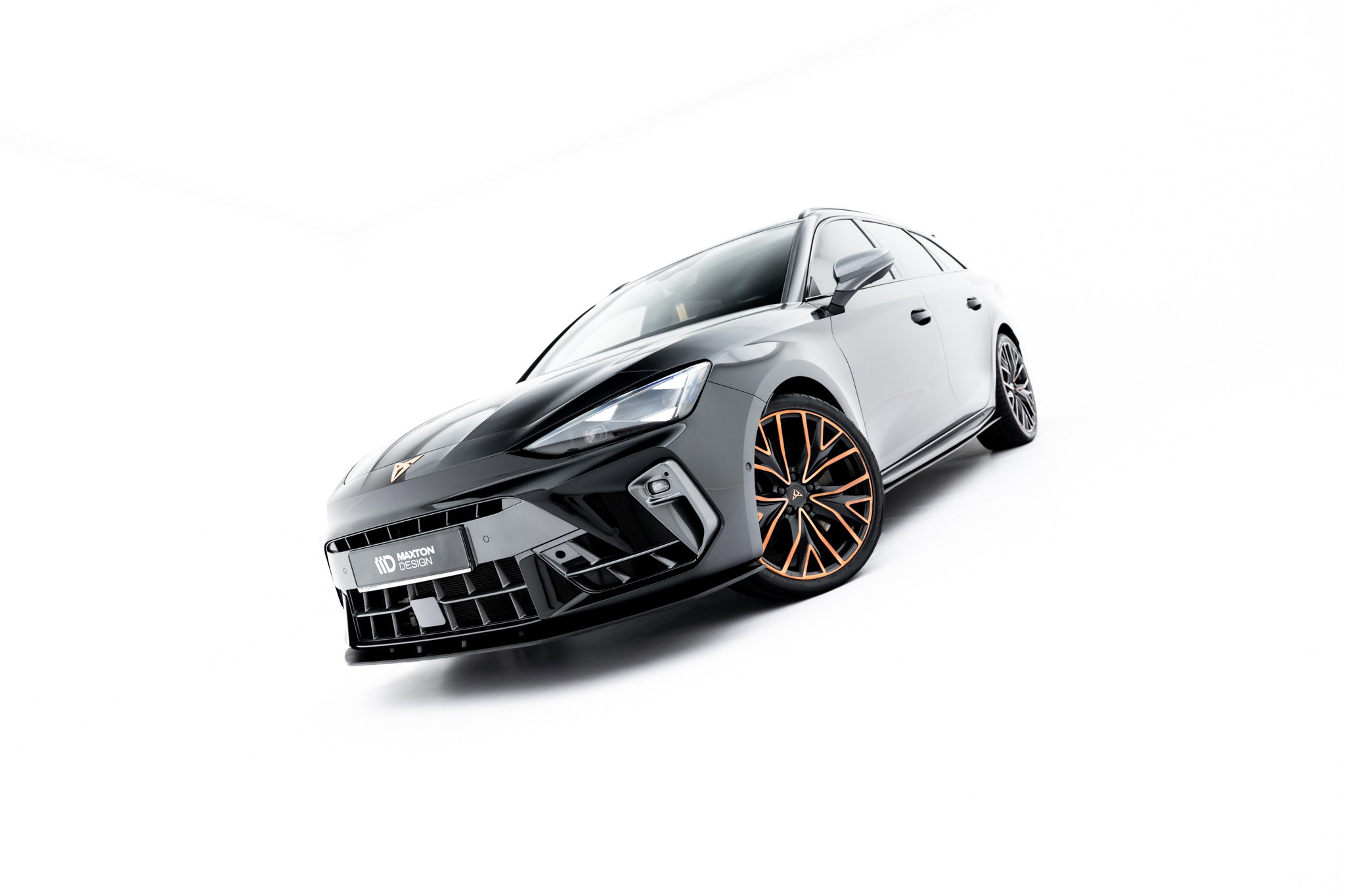 Maxton Design Street Pro Street+ Spoilerlippe Front Ansatz passend für Cupra Leon ST / Hatchback Mk1 Facelift