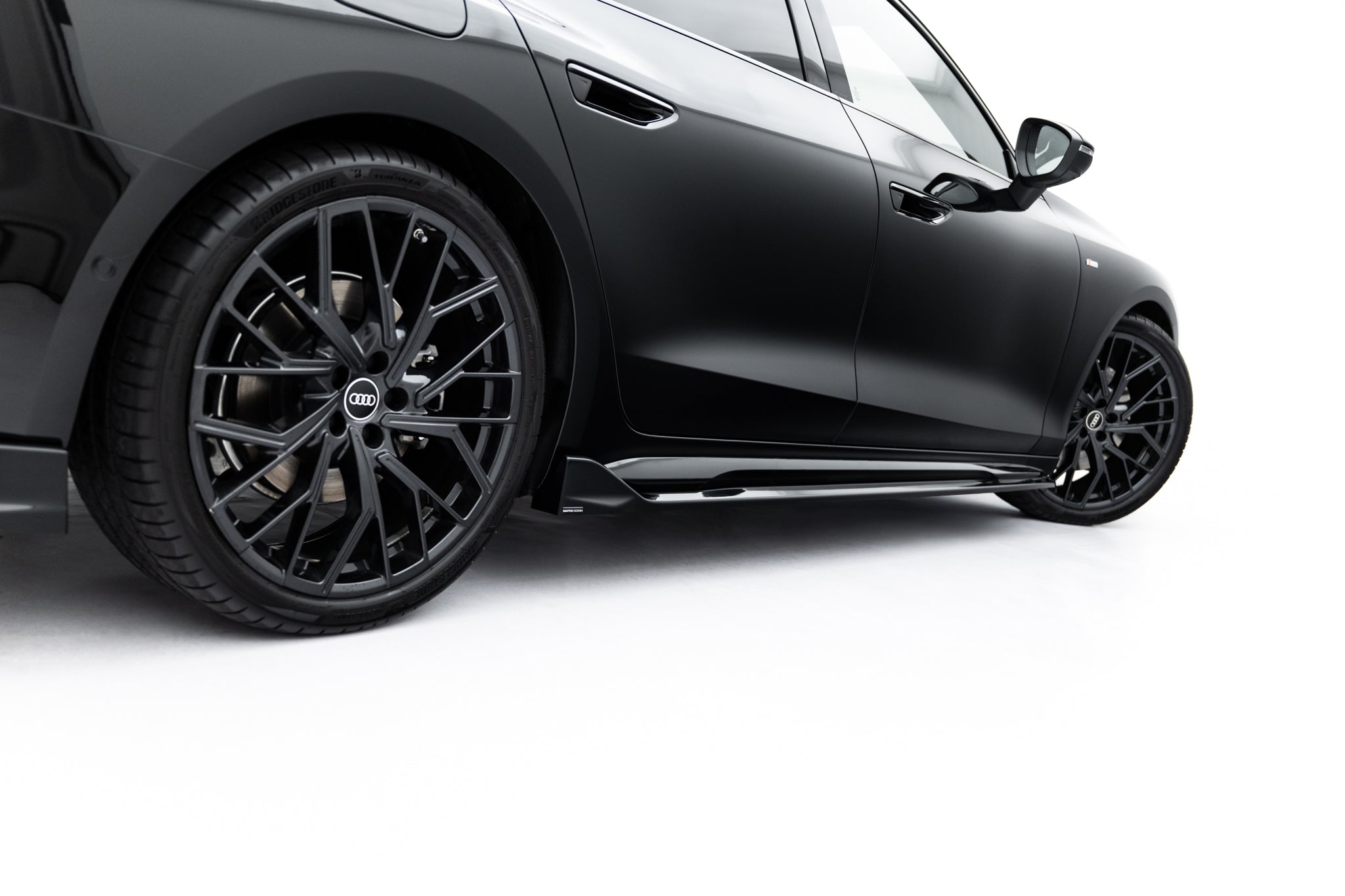 Maxton Design Street+ Seitenschweller Leisten V.2 passend für Audi A6 S-Line C9 schwarz Hochglanz