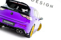 Maxton Design Heck Ansatz Flaps Diffusor V.6 passend für VW Golf R Hatchback Mk8 Facelift schwarz Hochglanz