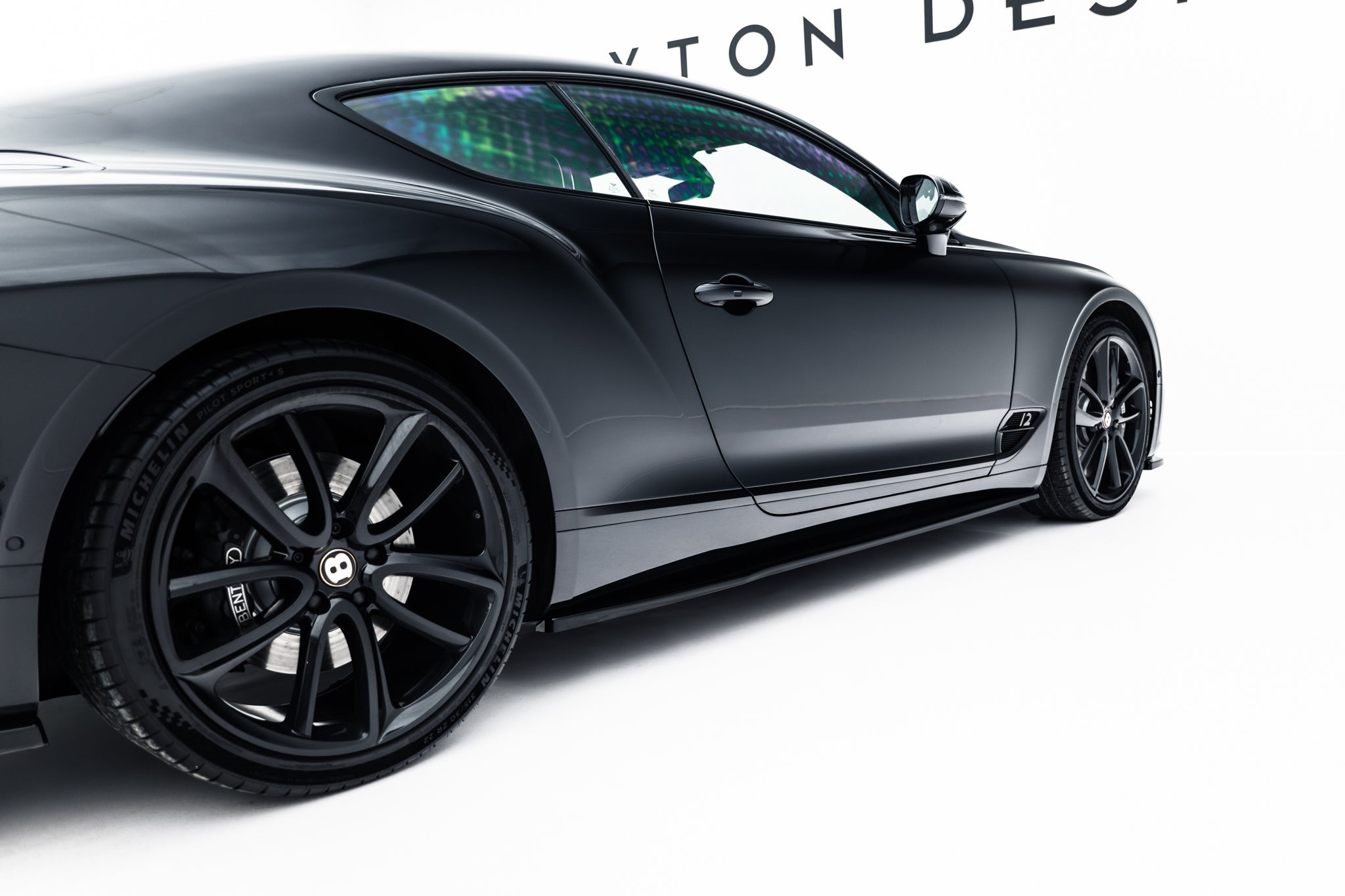 Maxton Design Street+ Seitenschweller Leisten passend für Bentley Continental GT Coupe Mk3 schwarz Hochglanz