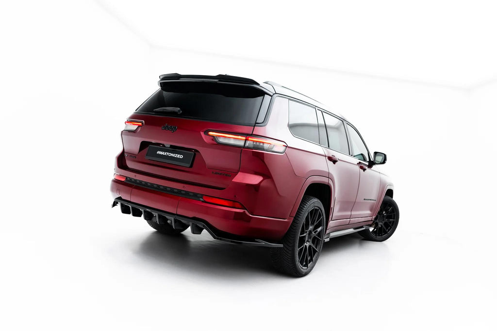 Maxton Design Spoiler CAP passend für Jeep Grand Cherokee L Mk5 schwarz Hochglanz
