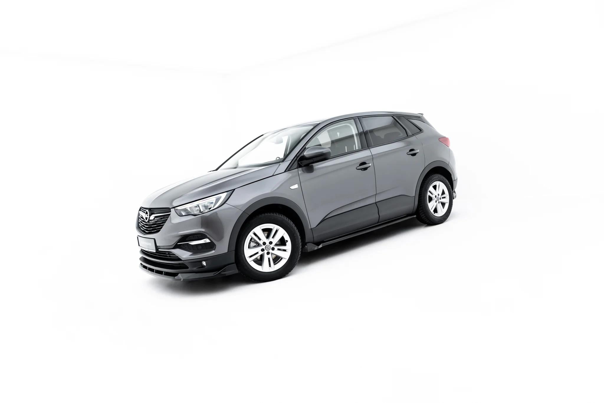 Maxton Design Street+ Seitenschweller Leisten Passend für Opel Grandland Mk1 Schwarz Hochglanz